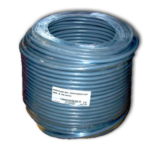 Cable blindé rigide 3x1.5mm2 -100 m