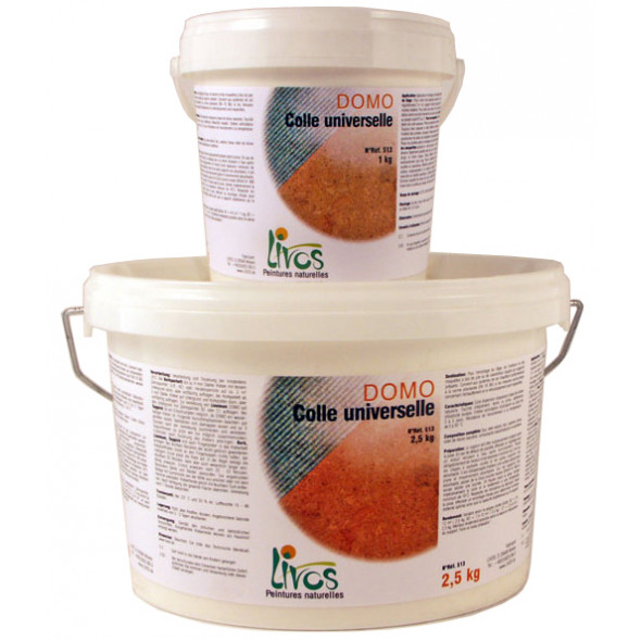 Colle universelle naturelle DOMO pour liège, lino, jute (1Kg/5m2) Livos Colles écologiques