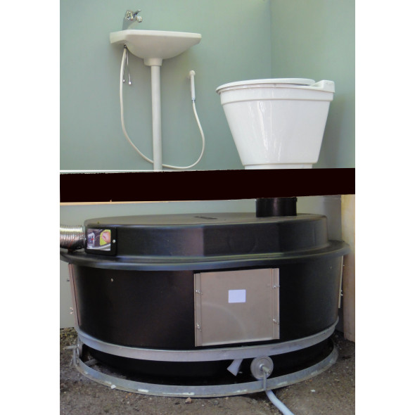 Toilette sèche à compost, capacité 400kg VS Ekolet