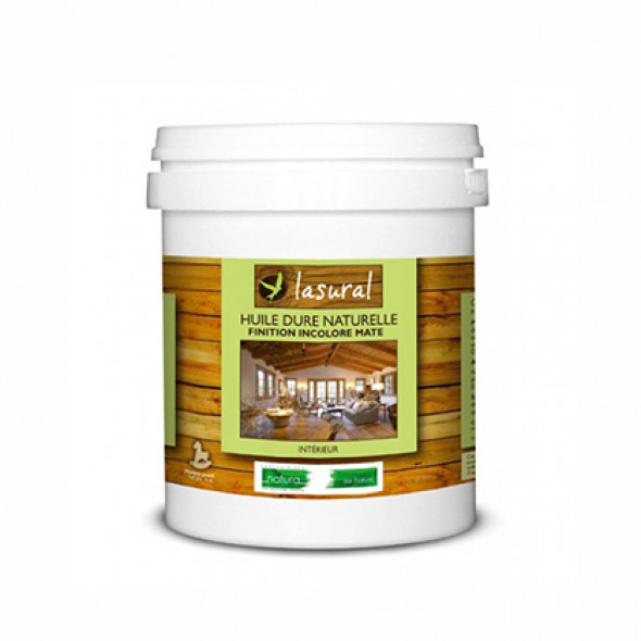 Huile Dure Bois Naturelle Incolore Intérieure Mate Natura 1l15m2