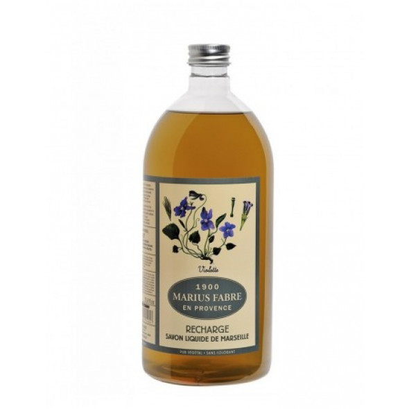 Savon De Marseille Ecologique Recharge Liquide A L Huile D Olive Parfum Violette 1l Marius Fabre Savons Naturels Produits D Entretien Droguerie Literie