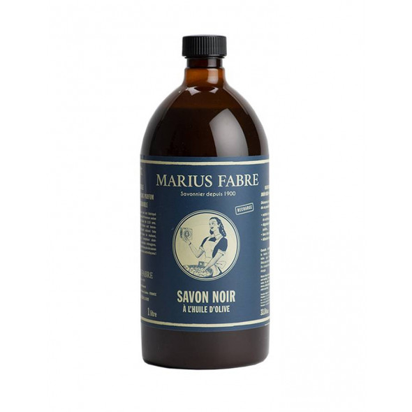 Savon noir écologique liquide à l'huile d'olive 1L MARIUS FABRE