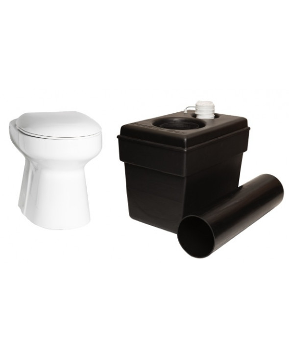 Toilette sèche à séparation des urines en céramique avec bac Eco Dry Wostman