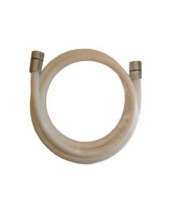 Flexible de douche blanc 150cm anti-torsion