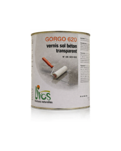 Vernis sol incolore intérieur pour peinture sol béton Gorgo 2,5L