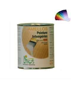 Peinture satinée bois extérieur AMELLOS (1L/22m2) Livos