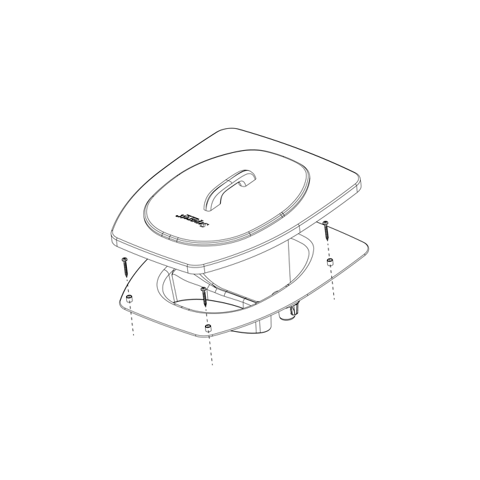 Insert De Séparation Separett Pour Toilettes Sèches - Gris, Sépare Liquides Et Solides, Réduit Les Odeurs, Pour Jardin, Tiny House, Van