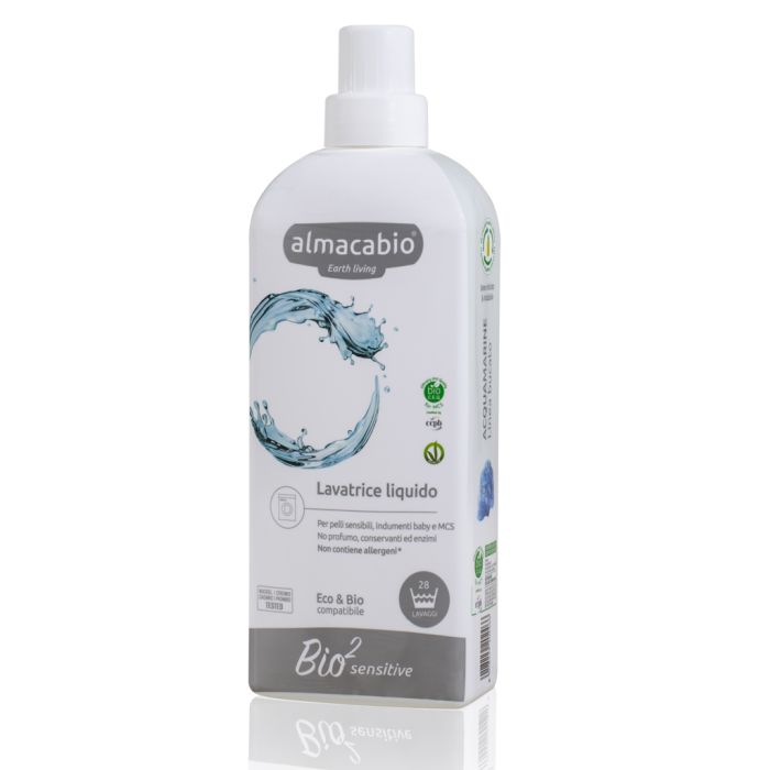 Lessive liquide Hypoallergénique machine 1L Bio2 ALMACABIO