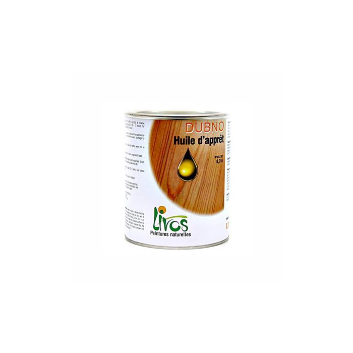 Sous-couche bois naturelle intérieur DUBNO pour lasure, cire ou laque (1L/15m2) Livos