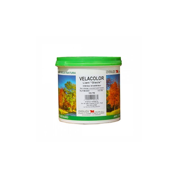 Glacis pour peinture et enduit à la chaux int/ext Velacolor (0,8L/8m2) Dolci