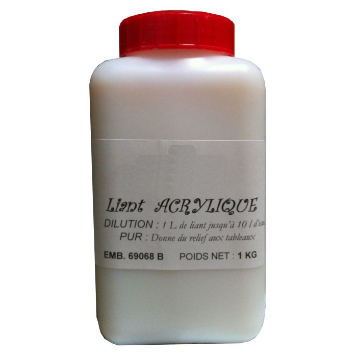 Liant acrylique 1L à diluer pour faire sa peinture