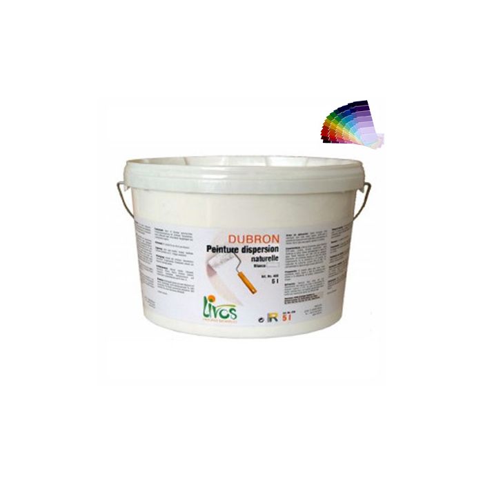 Peinture naturelle mate, couleurs, murs et plafonds intérieur (1L/8m2) Livos
