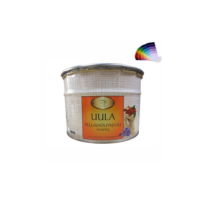 Peinture suédoise pour bois poncé, velouté, extérieur (1L/13m2) Uula