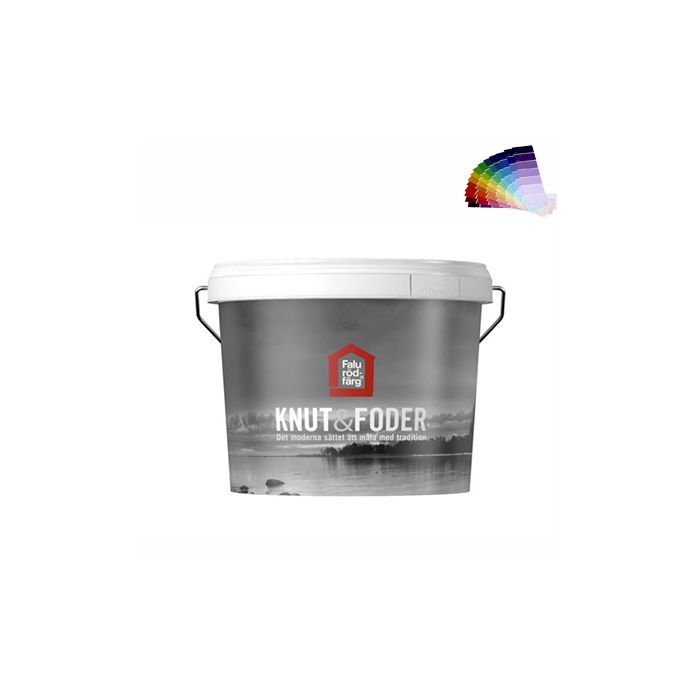 Peinture suédoise de Falun pour fenêtre, volet, mate, extérieur (1L/7m2) Knut&foder