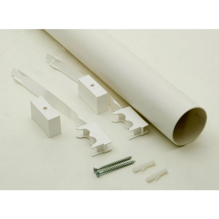 Tuyau aération blanc 2m diamètre 75mm pour toilettes sèches