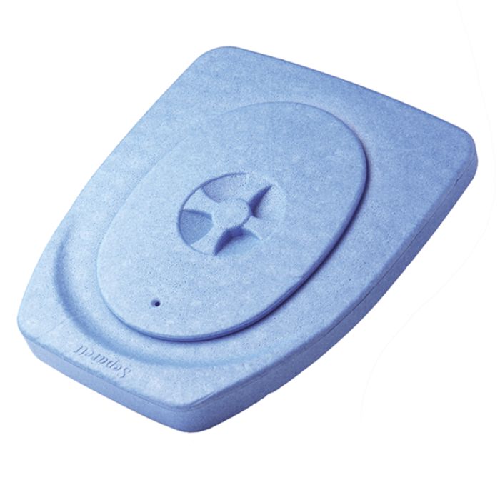 Lunette toilette sèche de jardin, bleu Separett