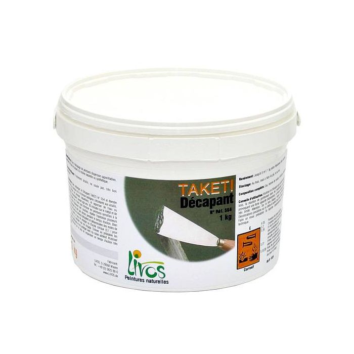 Décapant peinture écologique TAKETI à partir de 1L (1KG/5m2) Livos