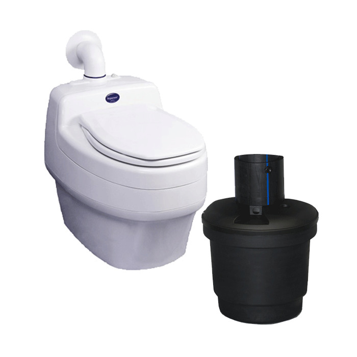 Toilette sèche à séparation des urines grande capacité 50L Villa 9020 - 12V220V Separett