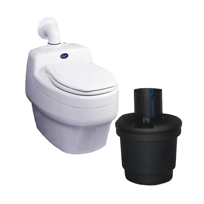 Toilette sèche à séparation des urines grande capacité 50L Villa 9020 - 12V/220V Separett