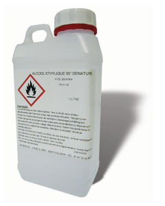 Alcool dénaturé 95° interdit à la carburation, 1L