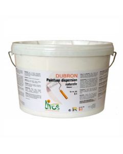 Peinture naturelle mate. blanche. murs et plafonds intérieur DUBRON (1L/8m2) Livos