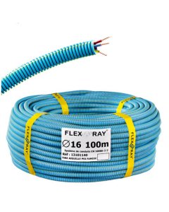 Gaine électrique anti-rayonnement électromagnétique 16mm préfilé 3x1.5 PREFIL'ZEN