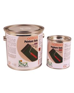 Peinture écologique pour sol béton GORGO intérieur (0.75L/5m2 en 2 couches) Livos