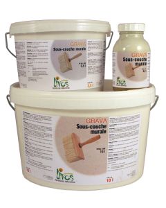 Sous-couche naturelle murs et plafonds GRAVA à partir de 0.5L (1L/34m2) Livos