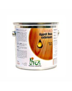 Sous-couche bois naturelle extérieur ADAO pour lasure, peinture, huile (1L/15m2) Livos