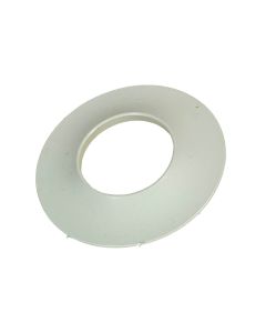 Rosace blanche toilette sèche diamètre 75mm