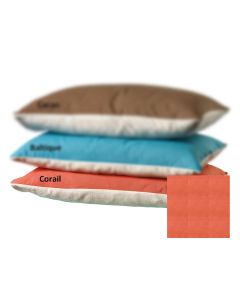 Taie d'oreiller coton BIO Rouge corail