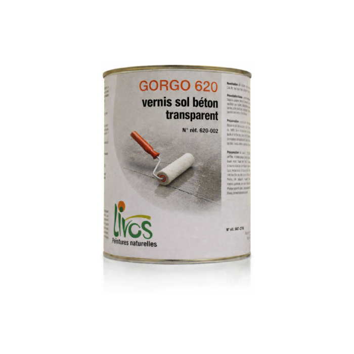 Vernis sol incolore intérieur pour peinture sol béton Gorgo 2,5L