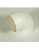 Coude 90° blanc toilette sèche (femelle/femelle) diamètre 75mm 
