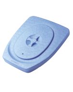 Lunette toilette sèche de jardin, bleu Separett