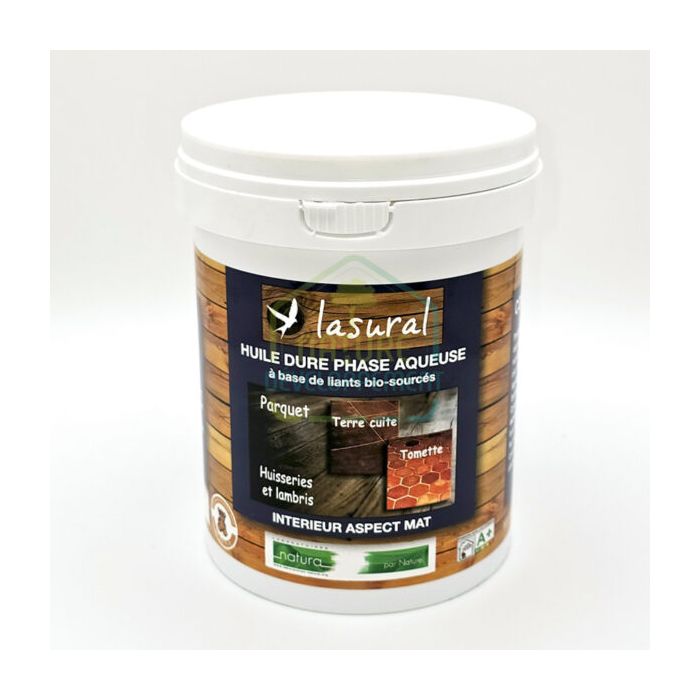 HUILE dure bois incolore intérieure mate Natura (1L/13m2)