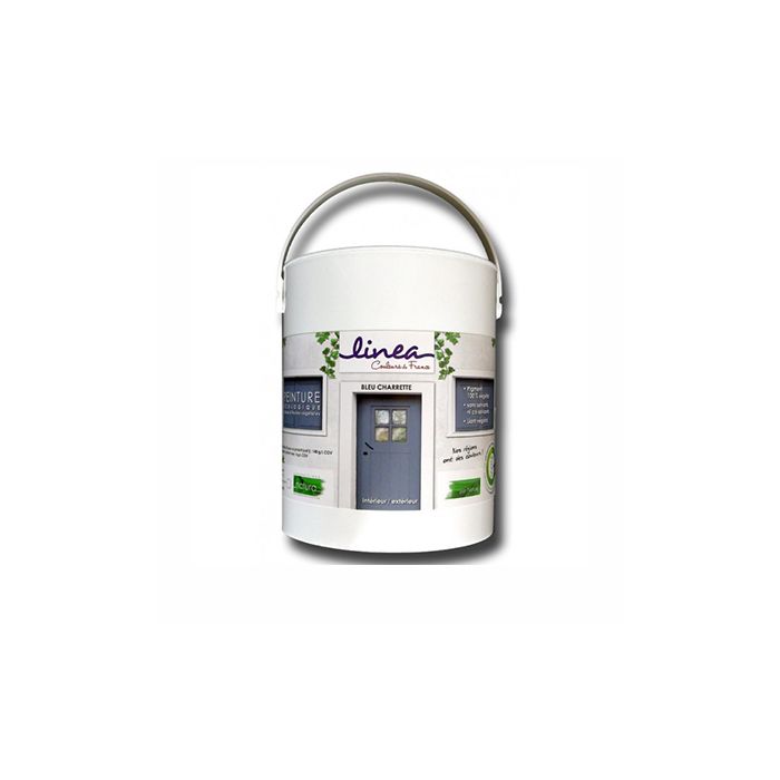 Peinture bois extérieure Bleu Charrette (1L/13m2) Natura