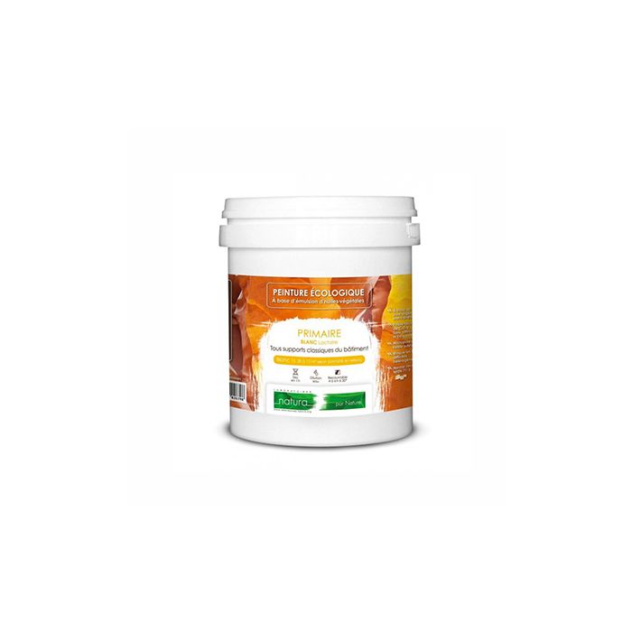 Apprêt peinture pour murs et boiseries int/ext (1L/10m2) Natura