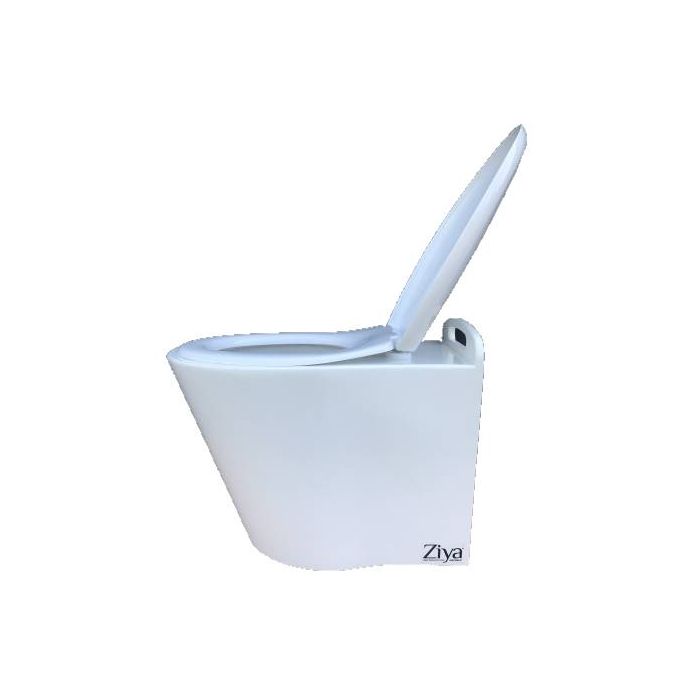 Toilette sèche à compost en bois blanc avec seau inox 15L