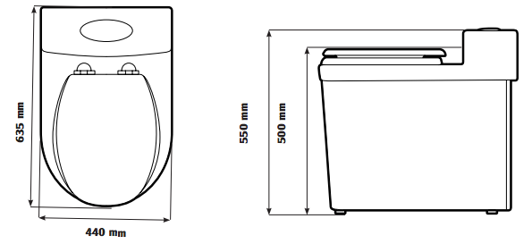 Toilette sèche Freeze Separett