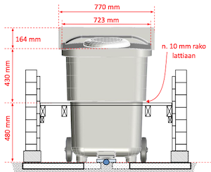 Toilette sèche bagloo Ekolet schéma