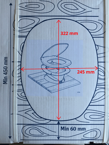 gabarit toilette seche Privy 501
