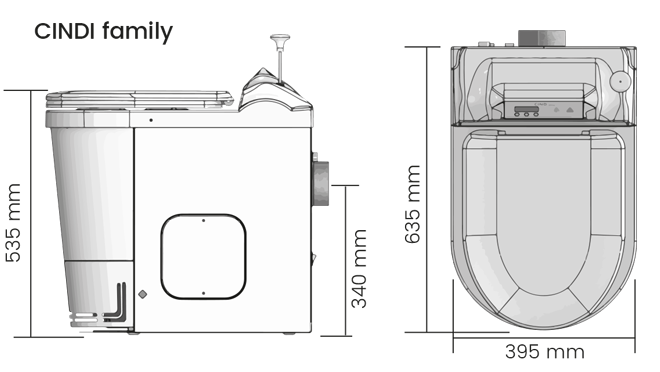 toilette sèche à incinération schéma