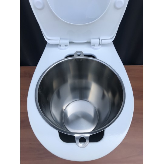 Toilette sèche et seau inox